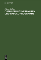 Optimierungsverfahren Und Pascal-Programme 3112581075 Book Cover