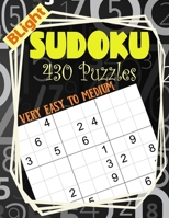 BLight Sudoku Puzzles: 430 Sudoku Puzzle Book For Adults (Puzzles & Games for Adults) - Very Easy To Medium Level B08CWCG2RY Book Cover