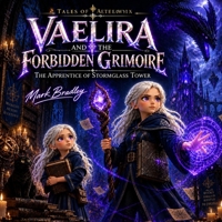 Vaelira and the Forbidden Grimoire: The Apprentice of Stormglass Tower (Tales of Aetherwyn) B0HKHNYVQ4 Book Cover