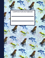 Frog: Beautiful Composition Notebook 120 pages, Perfect for School or Office, Ideal for Notes, Study or Doodles, College Ruled 1686254067 Book Cover
