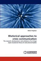 Rhetorical Approaches to Crisis Communication 3838322304 Book Cover