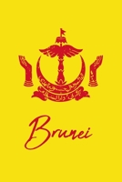 Brunei: Flag Emblem 120 Page Lined Note Book 1656733366 Book Cover