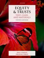 Equity and Trusts: Text, Cases, and Materials 0198910851 Book Cover