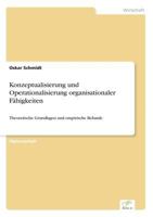 Konzeptualisierung Und Operationalisierung Organisationaler Fahigkeiten 3838670582 Book Cover