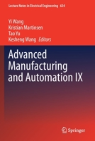 Advanced Manufacturing and Automation IX 9811523401 Book Cover