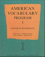 American Vocabulary Program 1: Lower Intermediate 0906717671 Book Cover
