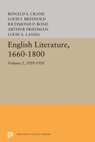 English Literature, Volume 2: 1939-1950 0691627223 Book Cover
