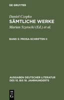 Sämtliche Werke, Band 5, Prosa-Schriften II 3110124556 Book Cover
