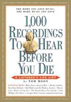 1,000 Recordings to Hear Before You Die 076113963X Book Cover