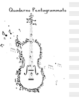 Quaderno Pentagrammato: Quaderno di musica pentagrammato - 60 pagine, 12 pentagrammi per pagina, Dimensione 20,32 x 25,4 cm. B0841X6PKD Book Cover