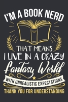 I'm a Book Nerd: Notebook 6x9 Dotgrid White Paper 118 Pages - Book Reader Lover 1078115656 Book Cover