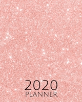 2020 Planner: Glitter Pattern 1-year Daily, Weekly and Monthly Organizer With Calendar For Makeup Artists and Makeup Lovers (8" x 10") 1713086093 Book Cover