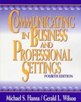 Communicating in Business and Professional Settings 0070260222 Book Cover
