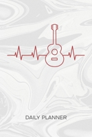 Daily Planner Weekly Calendar: Guitarist Organizer Undated - Blank 52 Weeks Monday to Sunday -120 Pages- Guitar Player EKG Notebook Journal Acoustic Guitar Heartbeat - Pulse Line To-Do List for Instru 167487040X Book Cover