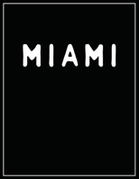 Miami: Black and white Decorative Book | Perfect for Coffee Tables, End Tables, Bookshelves, Interior Design & Home Staging Add Bookish Style to Your Home| Miami 1700407651 Book Cover