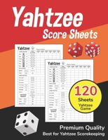 Yahtzee Score Sheets: Large 8.5 x 11 inches Correct Scoring Instruction with Clear Printing - Yahtzee Score Cards - Dice Board Game - Yahtzee Score Pads - Vol.3 1692866044 Book Cover