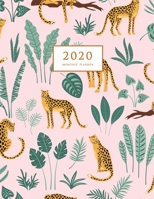 2020 Monthly Planner: Large Monthly Planner with Inspirational Quotes (Leopards and Tropical Leaves) 1087809428 Book Cover