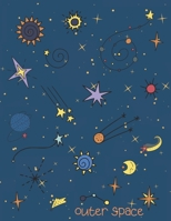 Outer space: Cornell notes notebook 8.5 x 11, 120 pages, a great method to organize your notes, thoughts and lectures, a perfect gift for students. 1711968064 Book Cover