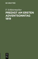 Predigt Am Ersten Adventsonntag 1819 3112431057 Book Cover