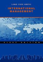 International Management 0615235425 Book Cover