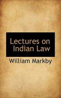 Lectures on Indian Law 1019009535 Book Cover