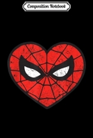 Composition Notebook: Marvel Spider-Man Heart Journal/Notebook Blank Lined Ruled 6x9 100 Pages 1711710768 Book Cover