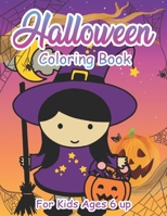 Halloween Coloring Book For Kids Ages 6 up: A Spooky Coloring Book For Creative Children B08KQDYL65 Book Cover