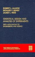 Statistical Design and Analysis of Experiments: With Applications to Engineering and Science (Wiley Series in Probability and Statistics) 047185364X Book Cover