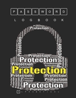 Password Organizer: Password Notebook With Alphabetical Tabs A-Z ( Size 8.5 X 11 ) Keep Your Secure Password: Protection Lock Indicating Restricted Password And Security Black Colour Background 1710216220 Book Cover