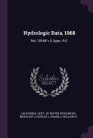 Hydrologic Data, 1968 1341534871 Book Cover
