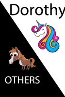 Dorothy VS OTHERS ( unicorn ): Personal Name unicorn notebook - Cute Notebook for Girls With Unicorn, Thoughtful Cool Present for Dorothy ( Dorothy notebook): Unicorn Personalized Notebooks For Girls 1654538701 Book Cover
