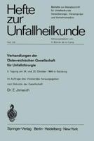 Verhandlungen Der Osterreichischen Gesellschaft Fur Unfallchirurgie: 5. Tagung Am 24. Und 25. Oktober 1969 in Salzburg 3540051481 Book Cover
