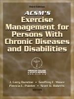 ACSM's Exercise Management for Persons with Chronic Diseases and Disabilities 0873227980 Book Cover