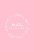 Monthly Planner: Pastel Pink Monthly Organizer Blank Monthly Journal 6x9 inches, 100 pages 1708109978 Book Cover