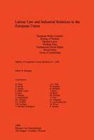 Labour Law and Industrial Relations in the European Union 9041105271 Book Cover