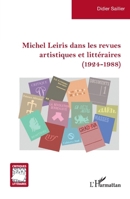 Michel Leiris dans les revues artistiques et littéraires (1924-1988) (Critiques Littéraires) (French Edition) 2336447088 Book Cover