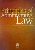 Principles Of Administrative Law 1859413706 Book Cover
