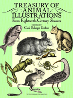 Treasury of Animal Illustrations: From Eighteenth-Century Sources 048625805X Book Cover