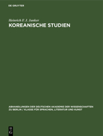 Koreanische Studien 3112644816 Book Cover