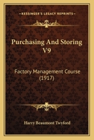 Purchasing and Storing 1167018907 Book Cover