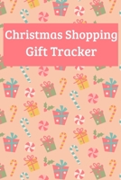 Christmas Shopping Gift Tracker: Multi Colored Christmas Gifts and Candy Canes Design 1689832177 Book Cover