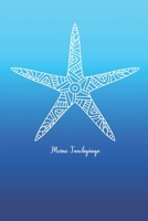 Meine Tauchgänge: Logbuch für Taucher - A5 100 Seiten - Geschenk Tauchen | Dive Log Seestern blau (German Edition) 1654696005 Book Cover