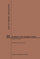 Code of Federal Regulations Title 33, Navigation and Navigable Waters, Parts 1-124, 2019 1640246207 Book Cover