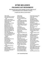 Hymn Melodies for Bass Clef Instruments 1979603936 Book Cover
