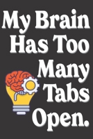 My Brain has too many tabs open: Coworker gifts: Cute Blank lined Notebook Journal to Write in and take Notes 1673586147 Book Cover
