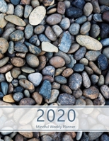 2020 Mindful Weekly Planner: Weekly Focus, Gratitude journal, Habit, Mood, Water intake trackers, AM, PM appointments Agenda, Personal and Career/School to-do list. 8.5x11.0 (Large). (Pebbles, small s 1701480735 Book Cover