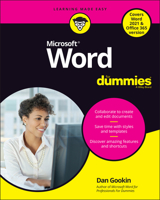 Word for Dummies 1119829178 Book Cover