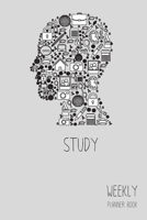 Study Weekly Planner Book: Classic Gray 6x9" 2 Years 104 Weeks Checklist Planning Undated Organizer / Calendar / Log / Journal / Notes 1074663055 Book Cover