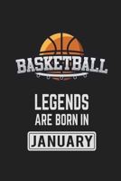 Basketball Legends Are Born in January: Basketball Notebook Gift for Kids, Boys & Girls Basketball Lovers Birthday Gift 1659617960 Book Cover