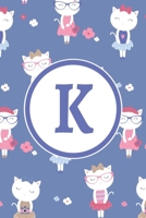 K: Monogrammed 2020 Weekly Planner For Women And Teen Girls Cat Lovers - Cute Cats, January 2020 - December 2020 (6x9) 1702072614 Book Cover